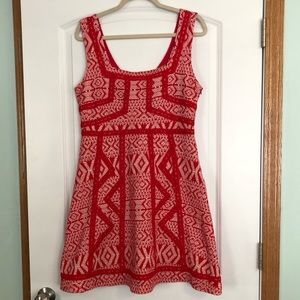Gorgeous Red and White Dress  with lace size 12